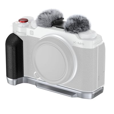 SmallRig 4875 Placuta L-Shape Mount cu Maner de Silicon pentru FUJIFILM X-M5 Argintiu