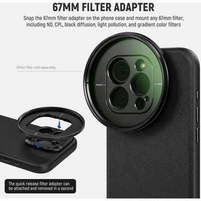 Neewer Carcasa iPhone 15 PRO Negru