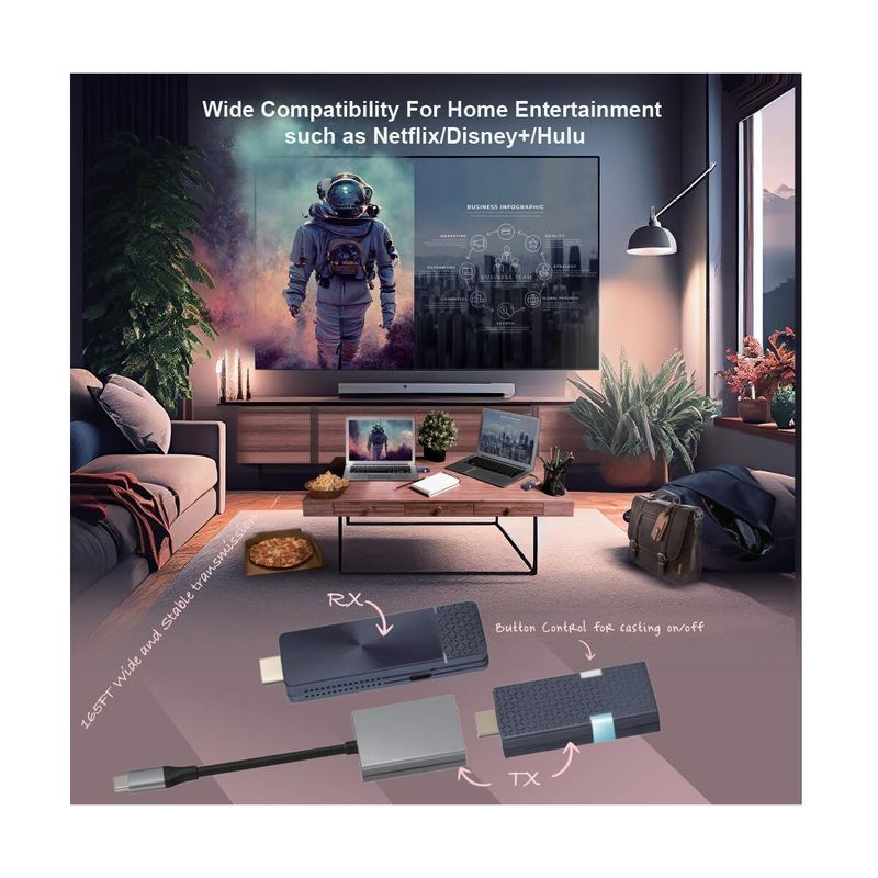 NimbleTech Cast Go Extender Video Wireless HDMI 5G 4K AirPlay Chromecast.5