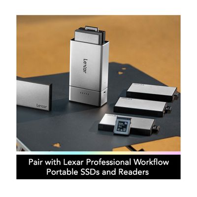 Lexar Professional Workflow Go Statie de Andocare cu 2 Sloturi