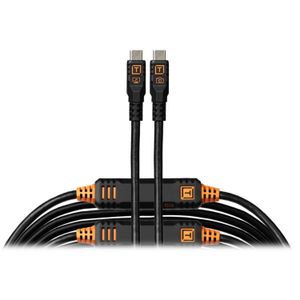 TetherPro Optima 10G Cablu USB-C 940 cm Mufe Drepte Negru Mat