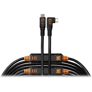 TetherPro Optima 10G Cablu USB-C 940 cm Mufa Dreapta-Unghi Negru Mat