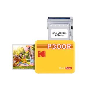 Kodak Mini 3 Retro Imprimanta Foto 4PASS Bluetooth Micro-USB Galben ( tip hartie 3x3 inch )