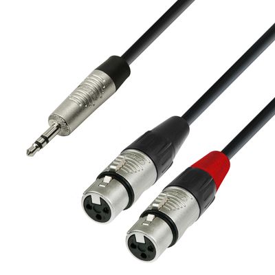 Adam Hall 4Star Cablu Y TRS 3.5mm-2XLR mama 3m