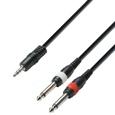 Adam Hall 3Star Y Cablu TRS 3.5mm-2xTS 6.3mm 6m