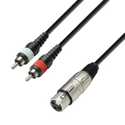 Adam Hall 3Star Cablu XLR mama-2xRCA 3m