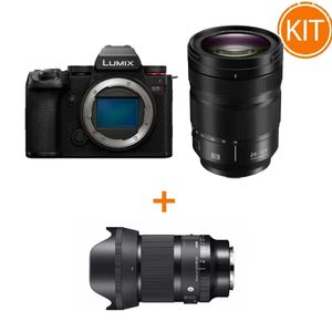 Kit Panasonic Lumix S5IIX cu Obiectiv 24-105mm + Sigma 35mm F1.4 DG DN mk2