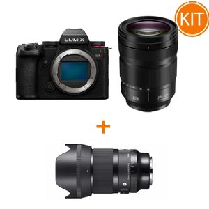 Kit Panasonic Lumix S5IIX cu Obiectiv 24-105mm + Sigma 50mm F1.4 DG DN mk2