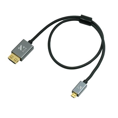 ZILR Cablu Micro HDMI la HDMI 4K60 Hyper-Thin High-Speed 50cm cu Ethernet