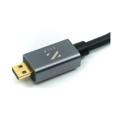 ZILR Cablu Micro HDMI la HDMI 4K60 Hyper-Thin High-Speed 50cm cu Ethernet