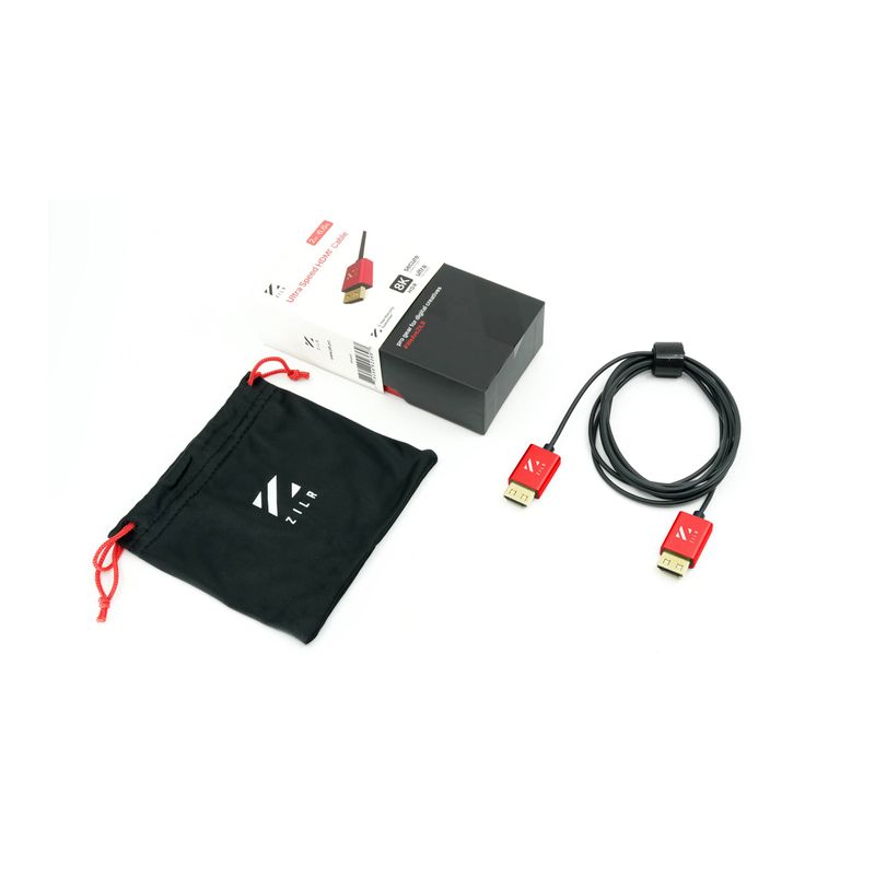 ZILR Cablu HDMI 8Kp60 Hyper Thin Ultra High Speed 2m cu Ethernet.3