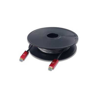 ZILR Cablu HDMI cu Tambur 8Kp60 10m Directional Fibra Optica Ranforsata cu Capace