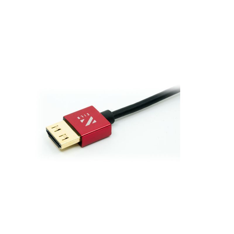 ZILR Cablu HDMI 8Kp60 Hyper Thin Ultra High Speed 50cm Conector Unghi Drept cu Ethernet.3