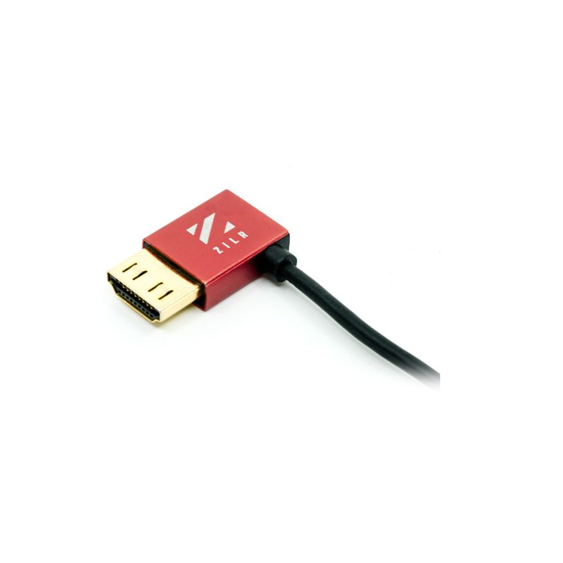 ZILR Cablu HDMI 8Kp60 Hyper Thin Ultra High Speed 50cm Conector Unghi Drept cu Ethernet.2
