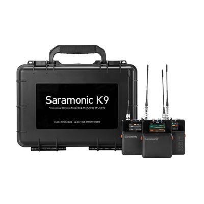 Saramonic K9 Digital Duo Sistem Wireless UHF 2 TX 1 RX 32-bit Float Timecode Sync IP67