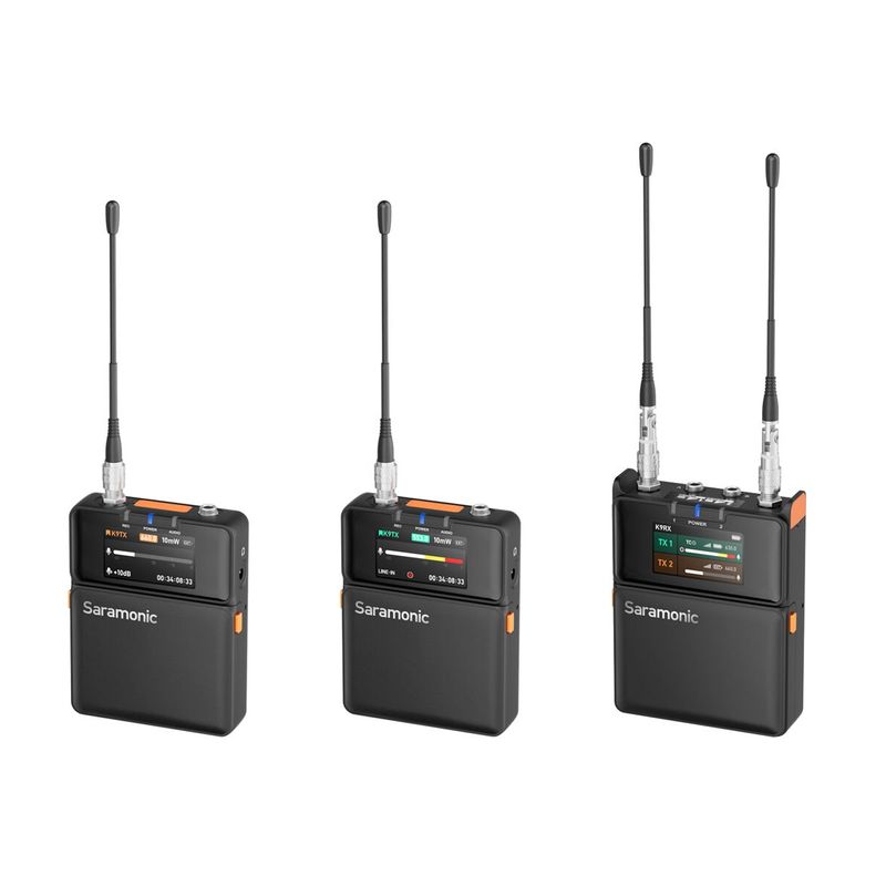 Saramonic K9 Digital Duo Sistem Wireless UHF 2 TX 1 RX 32-bit Float Timecode Sync IP67.2