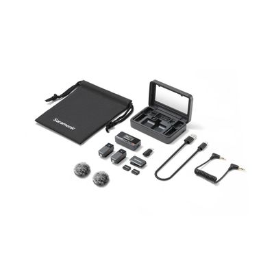 Saramonic Air Sistem Wireless 2 TX 1 RX USB-C 3.5mm TRS Carcasa Incarcare