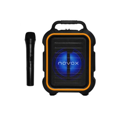 Novox Mobilite Orange Sistem PA cu Boxa Activa si Microfon USB/MP3/BT Oranj