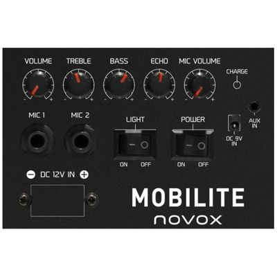 Novox Mobilite Orange Sistem PA cu Boxa Activa si Microfon USB/MP3/BT Oranj
