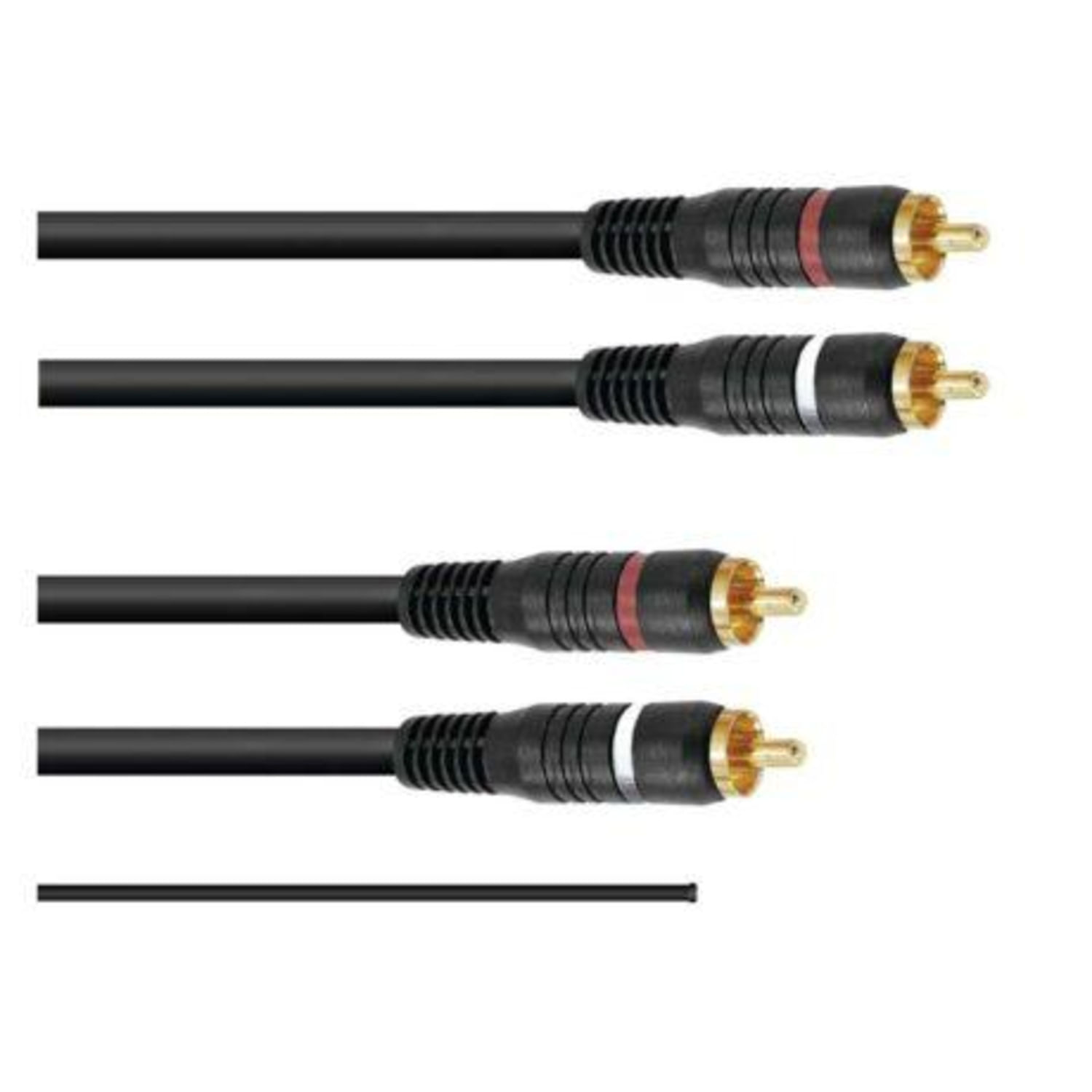 Omnitronic Cablu RCA 2x2 Ground 1.5m