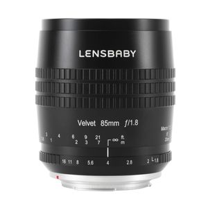 Lensbaby Velvet 85mm Obiectiv Foto Mirrorless F1.8 Montura Sony E Negru