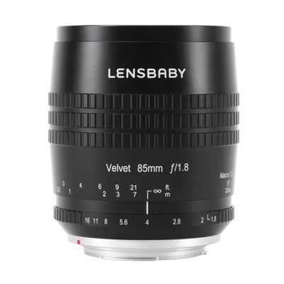 Lensbaby Velvet 85mm Obiectiv Foto Mirrorless F1.8 Montura Sony E Negru
