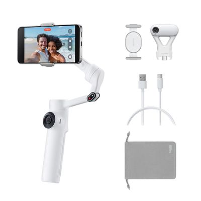 Insta360 Flow 2 Tracker AI Bundle Summit White