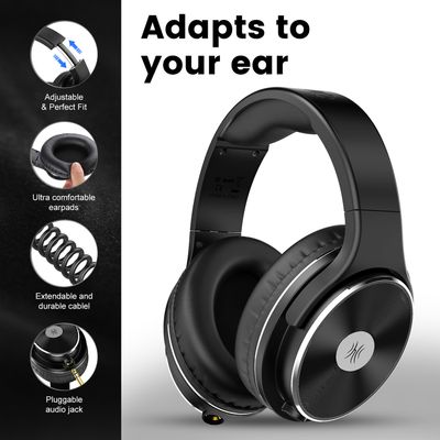 OneOdio Studio-HiFi Casti Over Ear cu Fir Detasabil Negru