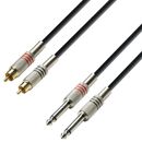 Adam Hall 3Star Cablu Adaptor 2xRCA-2xJack TS 6.3mm