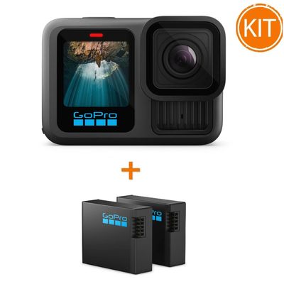 Kit GoPro Hero13 Black + GoPRO Kit 2x Acumulator Enduro 1900mAh