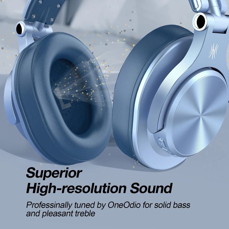 OneOdio Fusion A70 Casti Over Ear Sky Blue-2