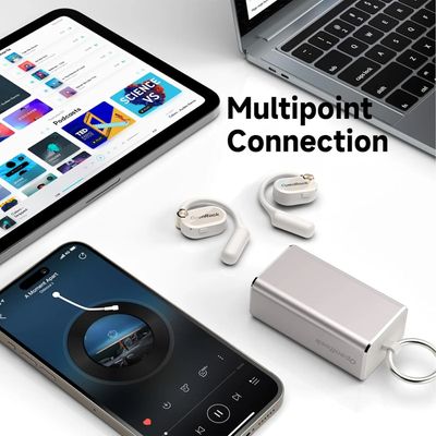 OneOdio OpenRock X Casti Open Ear Bluetooth 5.3 Alb