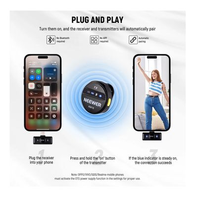 Neewer Sistem Microfon Wireless Mini