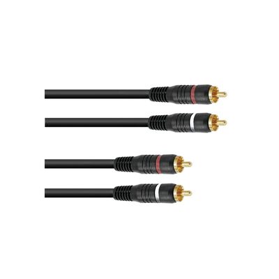Omnitronic Cablu RCA 2x2 0.6m