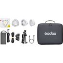 Godox ML100R K2 Kit Lampa LED RGM 100W cu Suport Acumulator NP-F