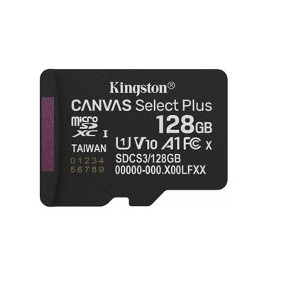 Kingston Canvas Select Plus Gen3 Card de Memorie micSDXC 128GB 150MB/s A1 Fara Adaptor