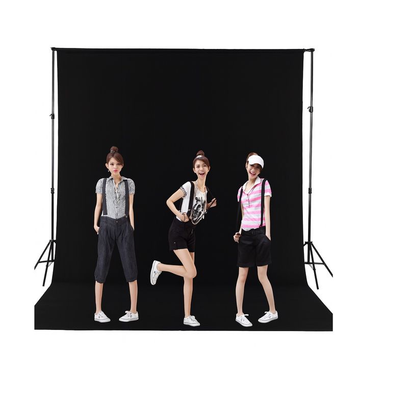 Fancier Non-woven Fabric Backdrop Fundal Foto 1.6x3m Negru.2
