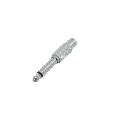 Omnitronic 10x Adaptor RCA Mama la Jack Tata Metalic