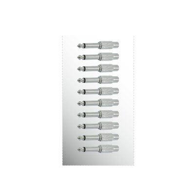 Omnitronic 10x Adaptor RCA Mama la Jack Tata Metalic