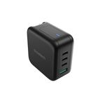 Choetech PD6055 Incarcator Retea 70W GaN 3 Porturi USB-C Negru cu Adaptoare US EU UK AU.3