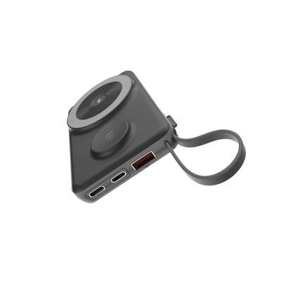 Choetech B695 Baterie Externa Magnetica cu Suport si Afisaj 10000mAh 20W USB-C Lightning Negru