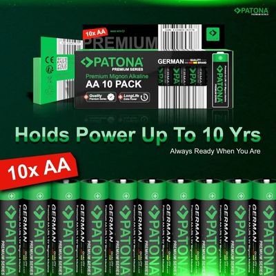 Patona Premium Baterii Alcaline AA Micro 10 bucati / blister