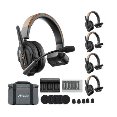 Accsoon CoMo SE 1H4R Sistem Intercom Wireless Full-Duplex pentru 5 Persoane