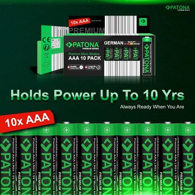 Patona Premium Baterii Alcaline AAA Micro 10 bucati / blister