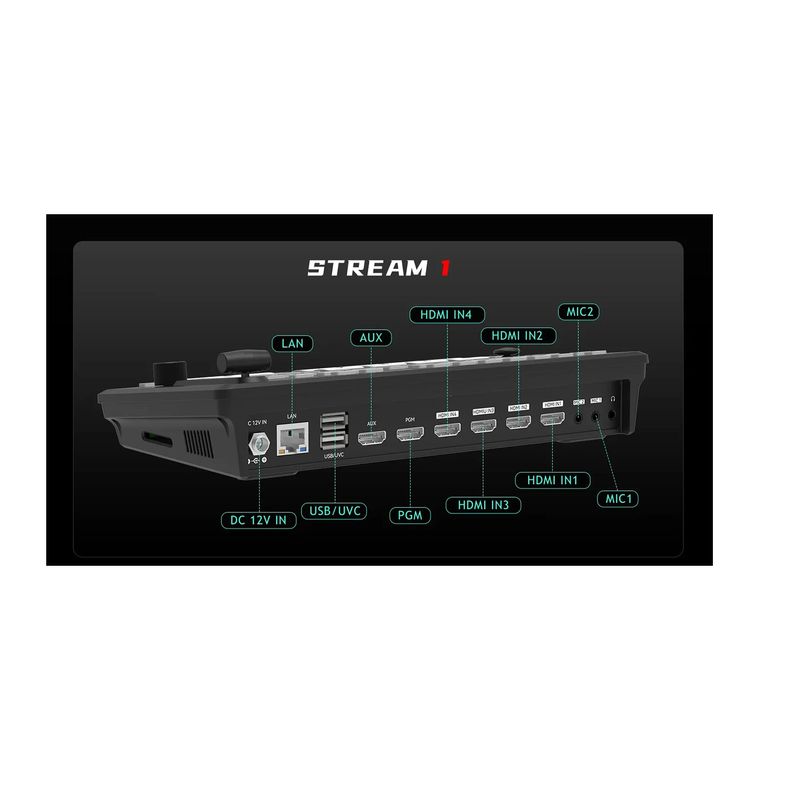 CineTreak Stream 1 Switcher Streamer Video 4x HDMI 4K.6