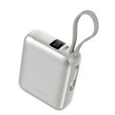 Choetech Mini Baterie Externa 10000mAh 35W cu Cablu USB-C Atasat Gri