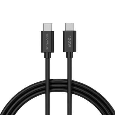 EcoFlow 65W GaN Incarcator Fast Charger 2x USB-C 1x USB-A Cablu 100W Inclus