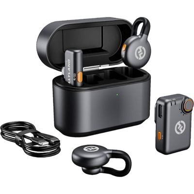 Resigilat: Hollyland LARK M2S Combo Sistem Wireless Microfon Duo Space Gray - RS125084444-3