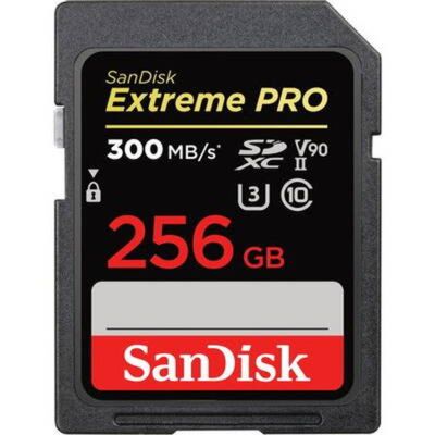 Sandisk Extreme PRO Card de memorie SDXC 256GB UHS-II U3 V90 W300 R300