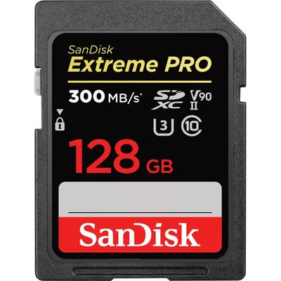 Sandisk Extreme PRO Card de Memorie SDXC 128GB UHS-II U3 V90 W150 R300